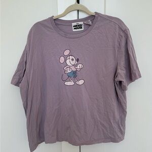 L Purple Mickey Mouse t-shirt
